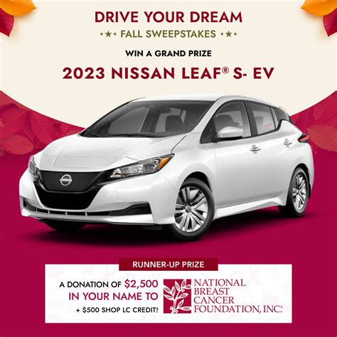 car sweepstakes 2018|Electric Car Giveaway: Drive Your Dream Fall Sweepstakes.